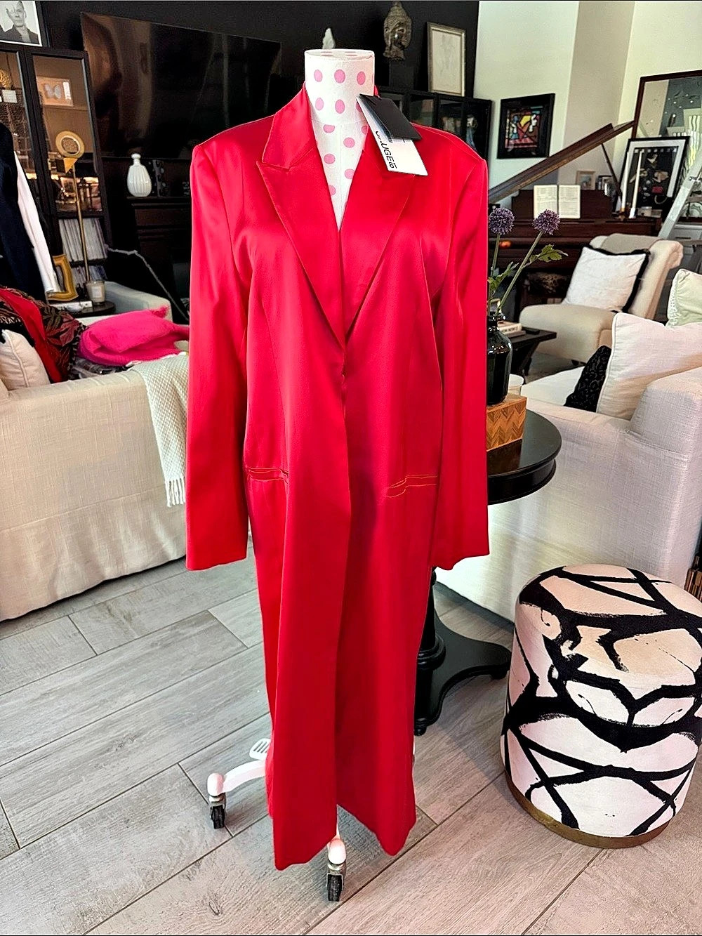 Gauge81 Red Longline Blazer Size 44 NWT